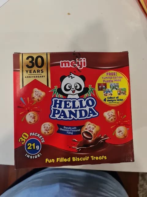 Meiji Hello Panda Biscuits With Chocolate Filling