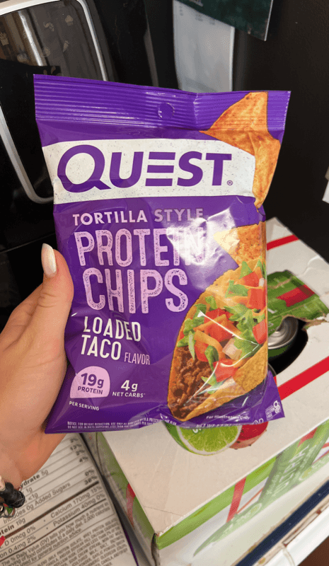 Quest Tortilla Style Protein Chips Loaded Taco Flavor