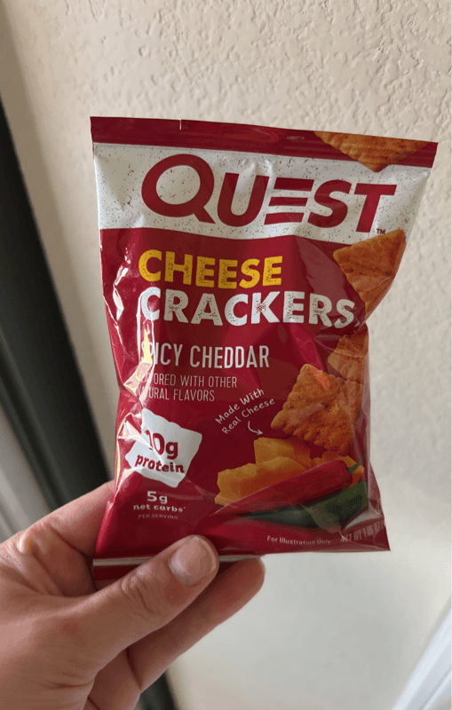 Quest Cheese Crackers Spicy Cheddar