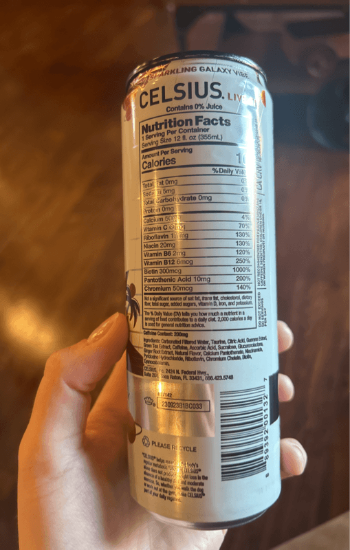 Celsius Live Fit Galaxy Vibe Sparkling Strawberry Watermelon Edition