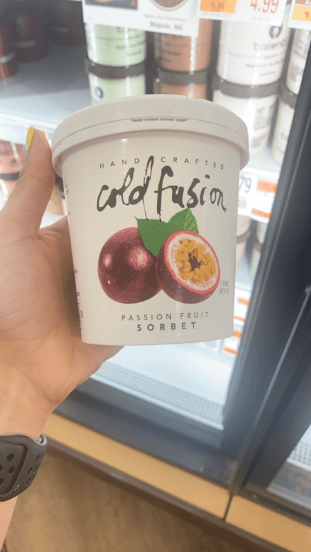 Cold Fusion Passion Fruit Sorbet