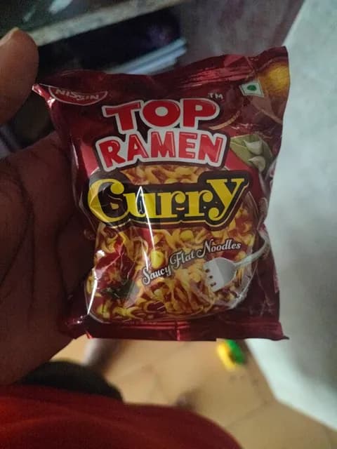 Nissin Top Ramen Curry Saucy Flat Noodles