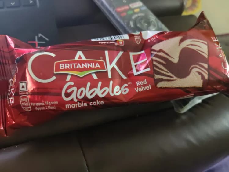Britannia Gobbles Red Velvet Marble Cake
