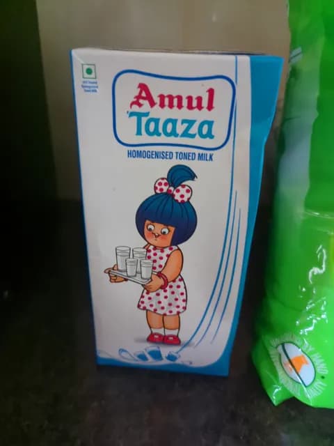 Amul Taaza Homogenised Toned Milk