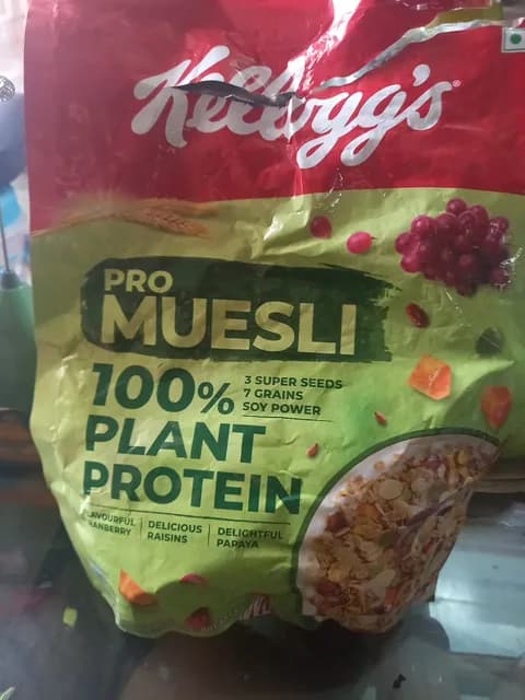 Kellogg'S Pro Muesli With 100% Plant Protein Breakfast Cereal