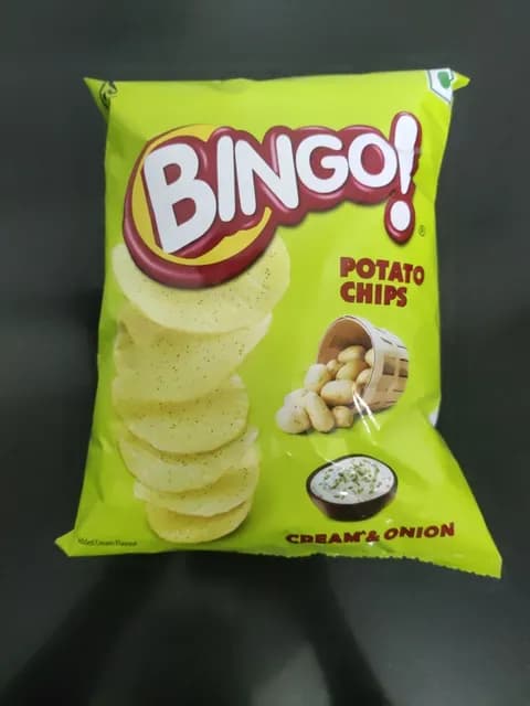 Bingo! Cream & Onion Potato Chips