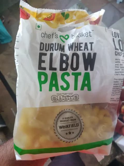 Weikfield Chef'S Basket Durum Wheat Elbow Pasta