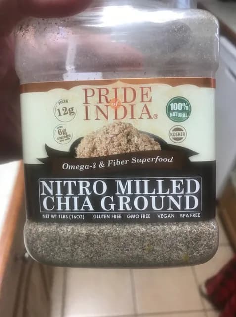 Pride Of India Nitro Milled Chia Ground