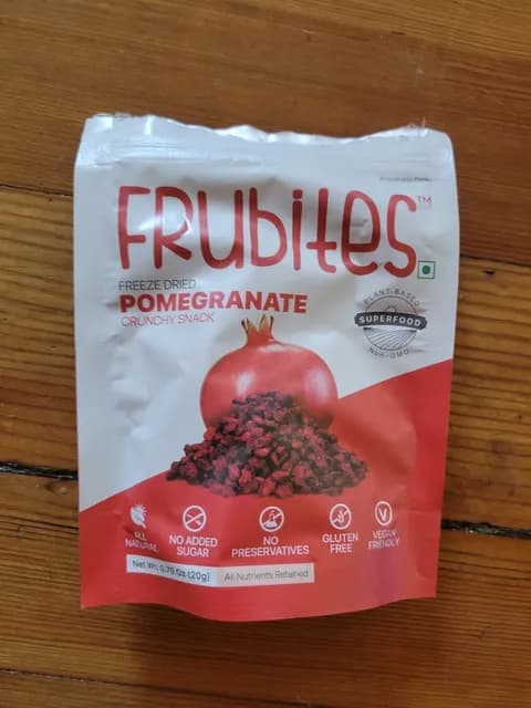 Frubites Freeze Dried Pomegranate Crunchy Snack