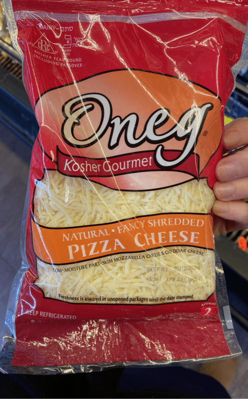 Oneg Kosher Gourmet Fancy Shredded Pizza Cheese