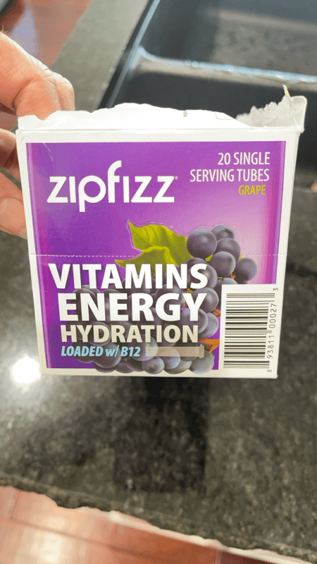 Zipfizz Vitamins Energy Hydration Grape