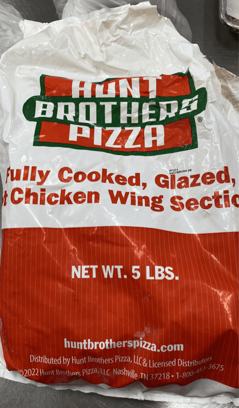Hunt Brothers Pizza Fully Cooked, Glazed, Hot Chicken Wing Section