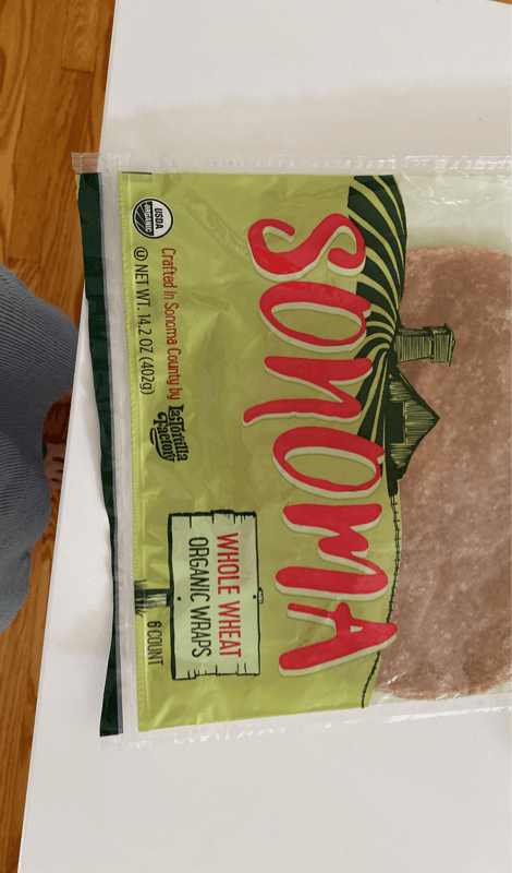 Sonoma Whole Wheat Organic Wraps