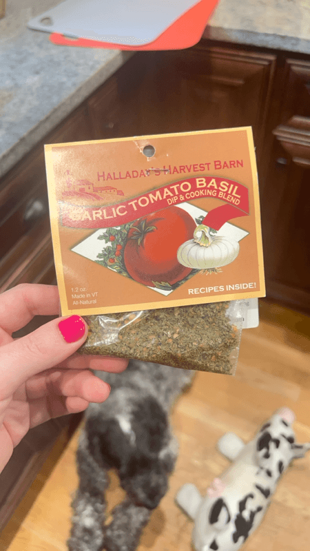 Halladay'S Harvest Barn Garlic Tomato Basil Dip & Cooking Blend