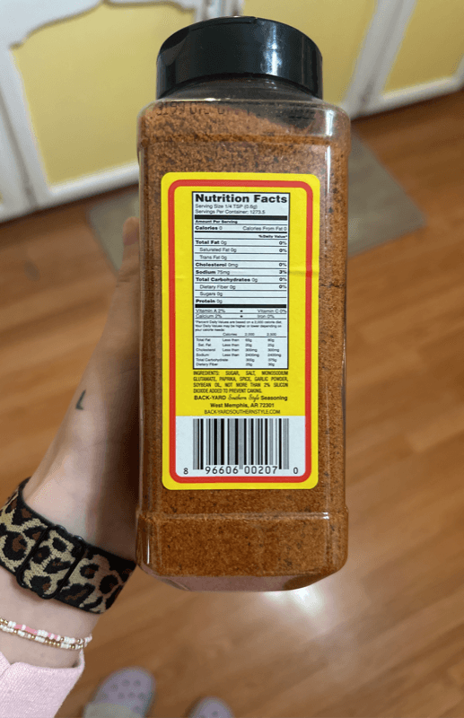 Back-Yard Southern Style Seasoning