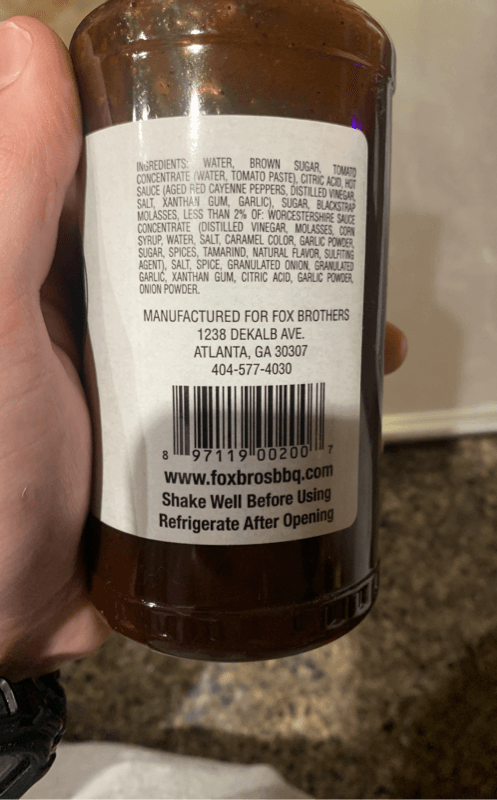 Fox Bros. Bar-B-Q Sauce