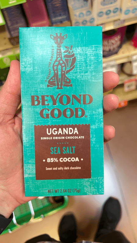 Beyond Good Uganda Single Origin Chocolate Sea Salt 85% Cocoa