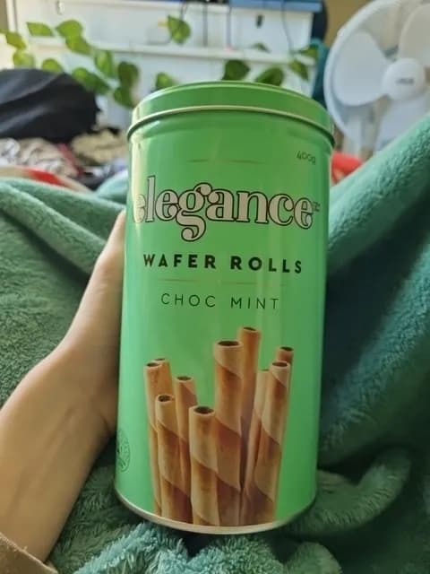 Elegance Choc Mint Wafer Rolls