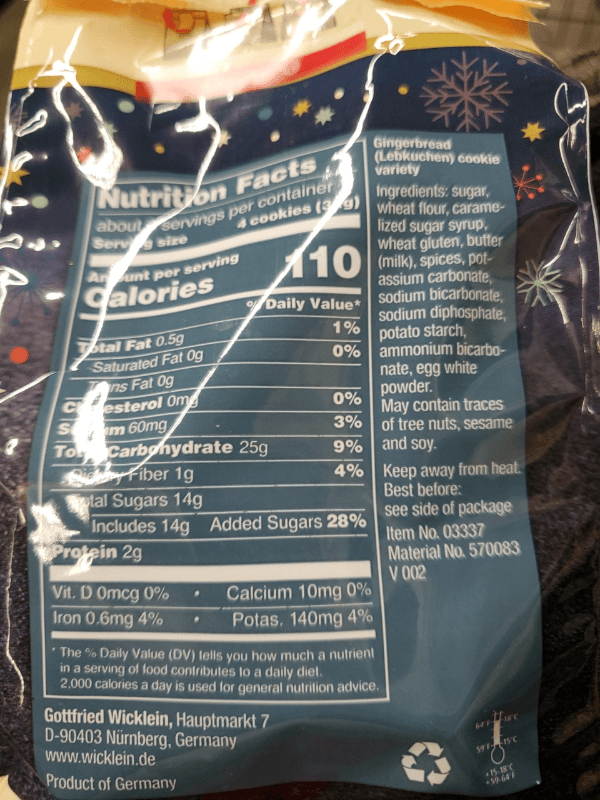 Wicklein Allerlei Soft Glazed Gingerbread Cookies