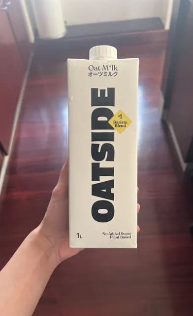 Oatside Barista Blend No Added Sugar Plant Based Oat Milk