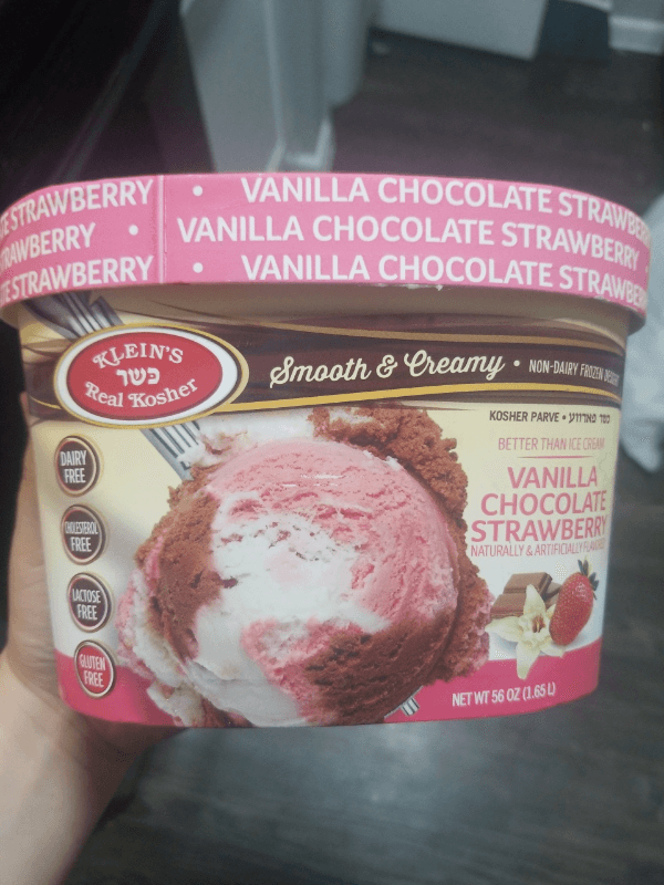 Klein'S Real Kosher Vanilla Chocolate Strawberry