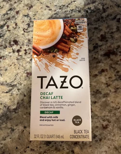 Tazo Decaf Chai Latte Black Tea Concentrate