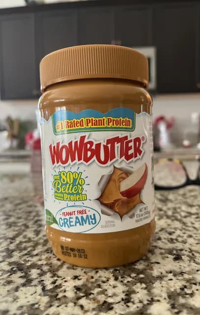 Wowbutter Peanut Free Creamy Toasted Soybutter