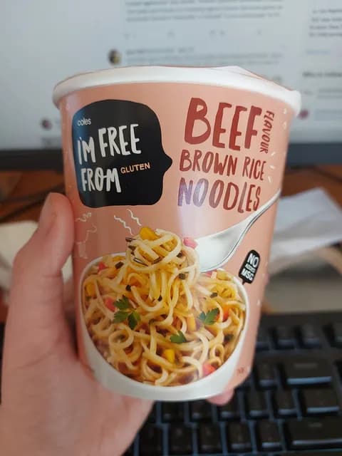 Coles Beef Flavor Brown Rice Noodles