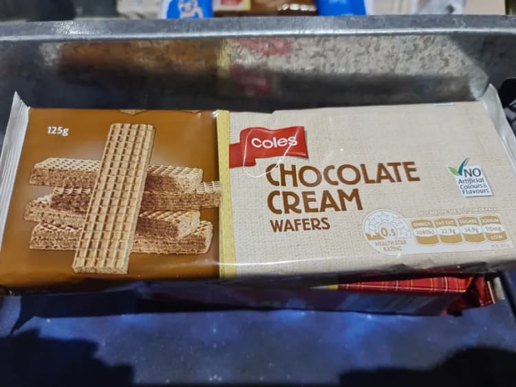 Coles Chocolate Cream Wafers