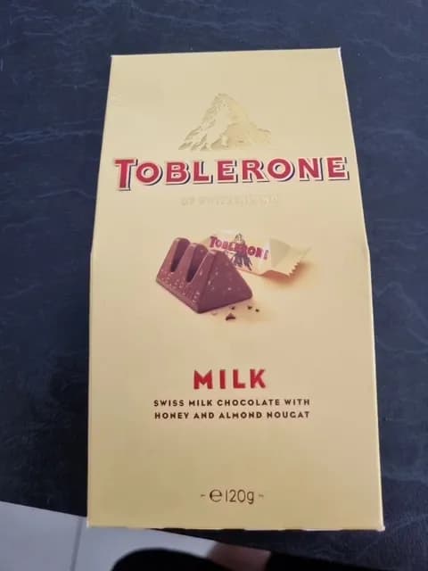 Toblerone Swiss Milk Chocolate With Honey And Almond Nougat