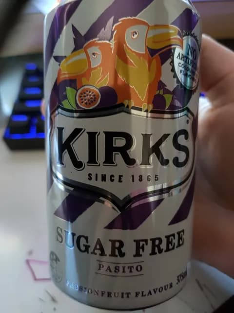 Kirks Sugar Free Pasito Passion Fruit Flavour