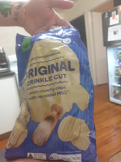 Woolworths Original Crinkle Cut Potato Chips