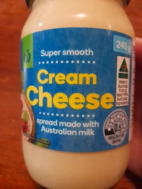 Super Smooth Cream Cheese Spread Made With Australian Milk