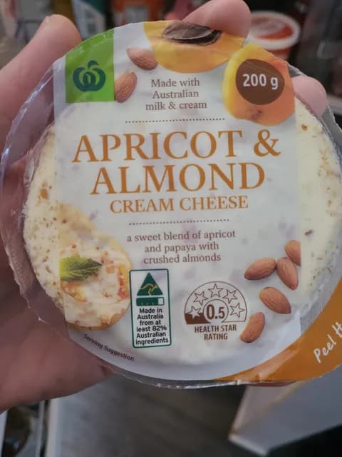Woolworths Apricot & Almond Cream Cheese