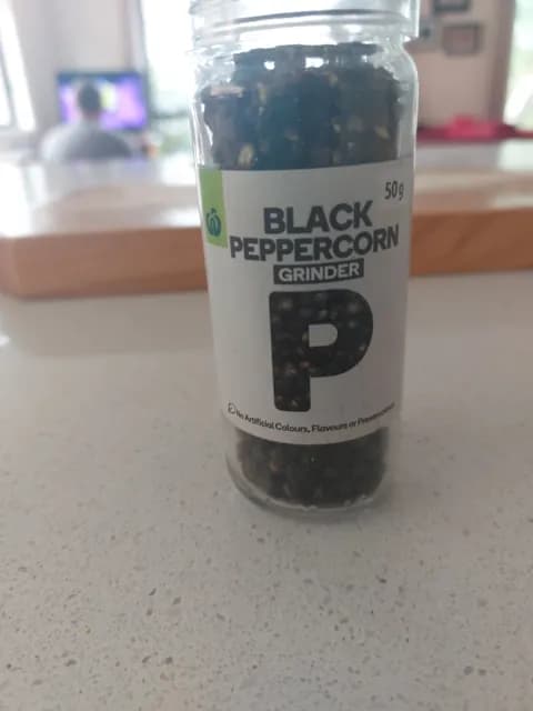 Woolworths Black Peppercorn Grinder
