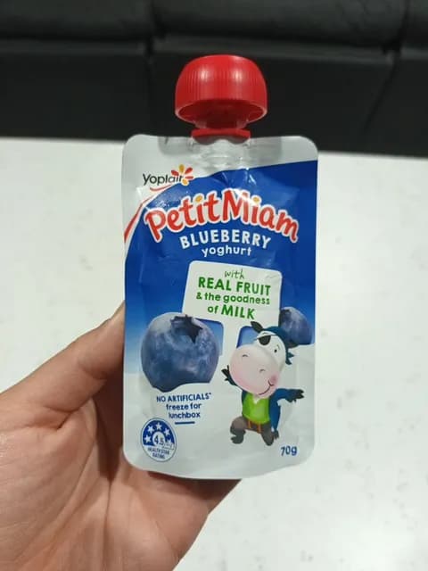 Yoplait Petit Miam Blueberry Yoghurt