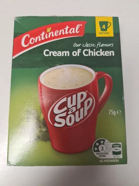 Continental Cream Of Chicken Cup A Soup
