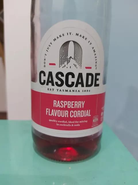 Cascade Raspberry Flavour Cordial