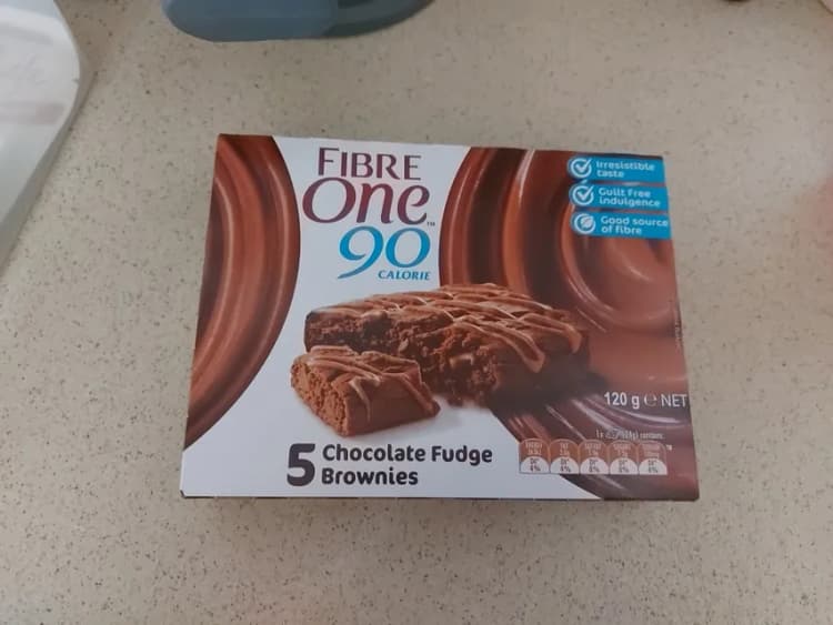 Fibre One 90 Calorie 5 Chocolate Fudge Brownies