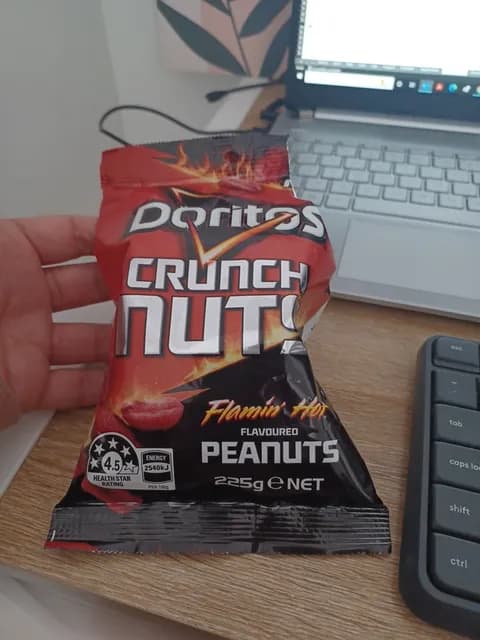 Doritos Crunch Nuts Flamin' Hot Flavoured Peanuts