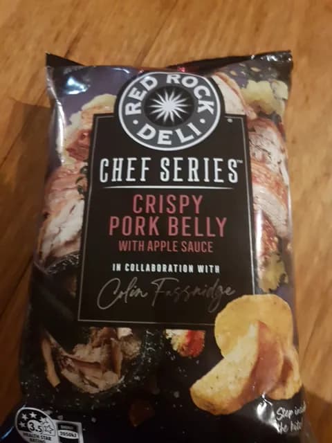 Red Rock Deli Crispy Pork Belly With Apple Sauce Flavoured Potato Chips