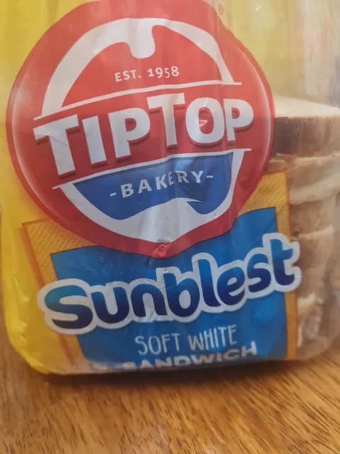 Tip Top Bakery Sunblest Soft White Sandwich