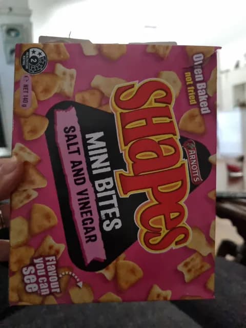 Arnott'S Shapes Mini Bites Salt And Vinegar