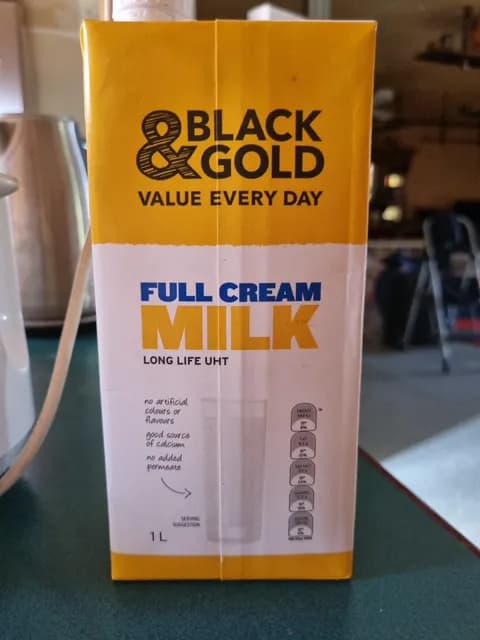 Black & Gold Full Cream Milk Long Life Uht