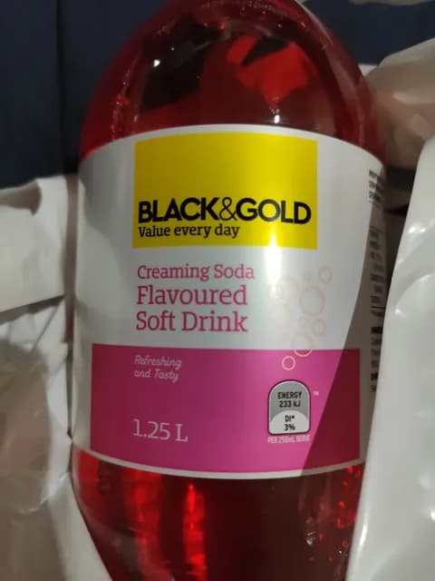 Black & Gold Creaming Soda Flavoured Soft Drink
