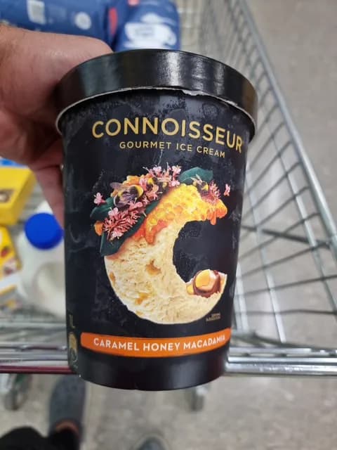 Connoisseur Gourmet Ice Cream Caramel Honey Macadamia