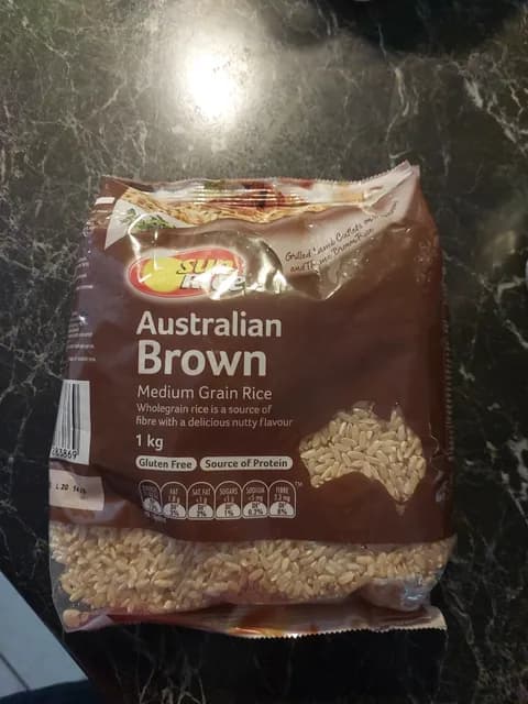 Sunrice Australian Brown Medium Grain Rice