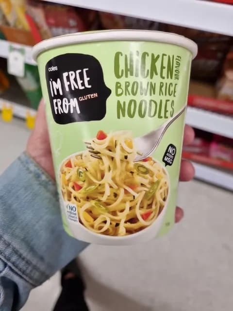 Coles I'M Free From Gluten Chicken Flavour Brown Rice Noodles