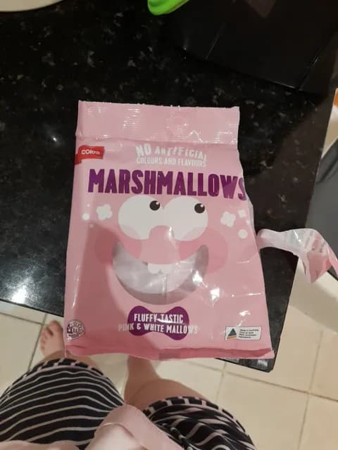 Coles Marshmallows Fluffy Tastic Pink & White Mallows