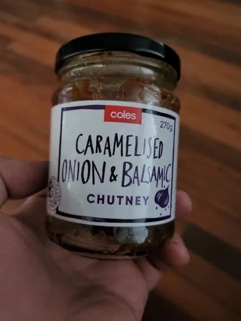 Coles Caramelised Onion & Balsamic Chutney
